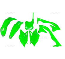 Пластиковий комплект  UFO kawasaki kxf 450 '16-'17 fluo green (ka223aflu)