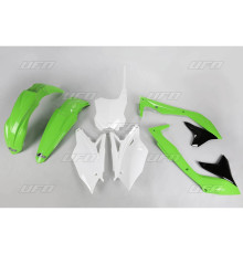 Комплект пластикових обвісів kawasaki kxf 450 '18 колір oem (зелений/білий/чорний) (ka226e999) (ka226e999)