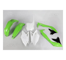 Комплект пластикових обвісів kawasaki kxf 450 '18 колір oem (зелений/білий/чорний) (ka226e999) (ka226e999)