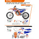 Комплект пластику UFO ktkit522999x плюс набір наклейок ktm sx/sxf 125/150/250/350/450 '19-'22, включаючи передню панель (kt04094) та накладки на амортизатори (kt04055), колір patriot oem (білий/синій) - роз