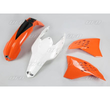 Набір пластиковий UFO ktm exc '11 колір oem (помаранчевий/білий) (kt512e999) (kt512e999)