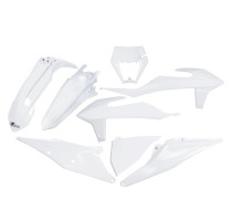 Пластиковий набір UFO ktm exc 125 '20-'21, exc 250 / 300 tpi '20-'23, exc-f 250 / 350 / 450 / 500 '20-'23 з кришкою лампи білий (kt527e042) (kt527e042)