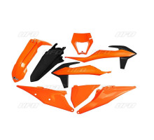 Пластиковий набір UFO ktm exc 125 '20-'21, exc 250 / 300 tpi '20-'23, exc-f 250 / 350 / 450 / 500 '20-'23 з плафоном oem '20 (помаранчевий / чорний) (kt527e999) (kt527e999)