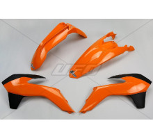 Пластиковий набір UFO ktm exc '14-'16, колір oem '14 (помаранчевий/чорний) (kt516e999) (kt516e999)