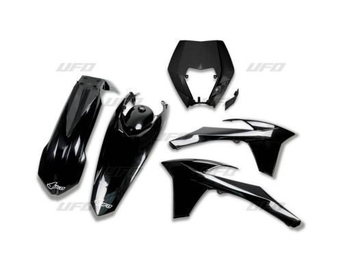 Пластиковий набір UFO ktm exc/exc-f '12-'13 колір чорний (kt521e001)