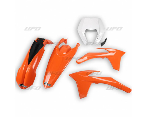 Набір пластиковий UFO ktm exc/excf '12-'13 колір oem (помаранчевий/білий) (kt521e999) (kt521e999)