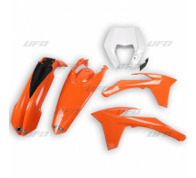 Набір пластиковий UFO ktm exc/excf '12-'13 колір oem (помаранчевий/білий) (kt521e999) (kt521e999)