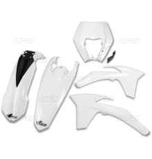 Пластиковий набір UFO ktm exc/excf '12-'13 з кришкою лампи білий (kt521e047) (kt521e047)