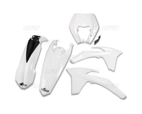 Пластиковий набір UFO ktm exc/excf '12-'13 з кришкою лампи білий (kt521e047) (kt521e047)