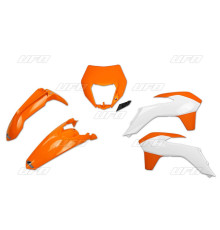 Набір пластиковий UFO ktm exc/exc-f '14-'16 колір oem '16 (помаранчевий/білий) (kt524e999x) (kt524e999x)