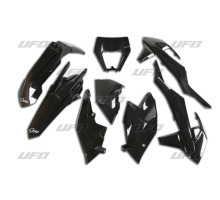 Пластиковий комплект UFO ktm exc/exc-f tpi '17-'19 з кришкою ліхтаря, колір чорний (kt523e001)