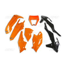 Пластиковий комплект UFO ktm exc/exc-f tpi '17-'19 з кришкою ліхтаря, колір oem (помаранчевий/чорний) (kt523e999) (kt523e999)