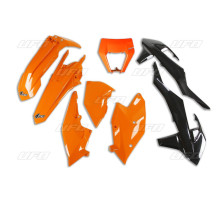 Пластиковий комплект UFO ktm exc/exc-f tpi '17-'19 з кришкою ліхтаря, колір oem (помаранчевий/чорний) (kt523e999) (kt523e999)