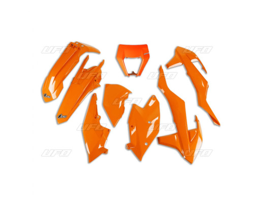 Пластиковий комплект UFO ktm exc/exc-f tpi '17-'19 з кришкою ліхтаря помаранчевий (kt523e127)