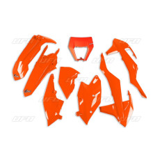 Пластиковий комплект UFO ktm exc/exc-f tpi '17-'19 з кришкою ліхтаря fluoресцентний помаранчевий (kt523fflu)