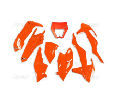 Пластиковий комплект UFO ktm exc/exc-f tpi '17-'19 з кришкою ліхтаря fluoресцентний помаранчевий (kt523fflu)