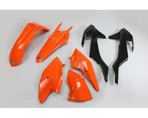 Набір пластикових деталей UFO ktm exc/exc-f tpi '17-'19, колір oem '17 та '19 oem (помаранчевий/чорний) (kt518e999) (kt518e999)