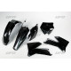 Пластиковий комплект UFO ktm sx '05-'06, exc '05-'07, колір чорний (kt503e001) (задній бризговик без штифтів ліхтарів)