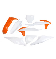 Набір пластикових деталей для  UFO ktm sx 125/150/250 '19-'22, sxf (sx-f) 250/350/450 '19-'22, колір oem '20 (помаранчевий/білий) (kt522e999x) (kt522e999x)