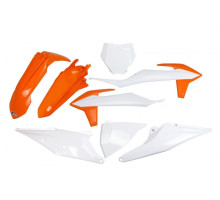Комплект пластикових  UFO ktm sx 125/150/250 '19-'22, sxf (sx-f) 250/350/450 '19-'22 колір oem '21 (білий/помаранчевий)