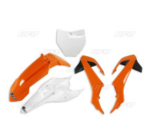 Пластиковий набір UFO ktm sx 65 '16-'23 color oem 16' and 18' (помаранчевий/білий) (kt526e999) (kt526e999)
