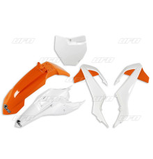 Пластиковий набір UFO ktm sx 65 '16-'23 колір oem '19 (помаранчевий/білий) (kt526e999w) (kt526e999w)