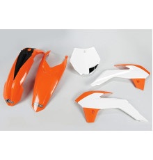 Пластиковий набір UFO ktm sx 85 '13-'17 колір oem '15 (помаранчевий/білий)