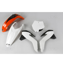 Пластиковий набір UFO ktm sx 85 '13-'17 колір oem '17 (помаранчевий/білий)