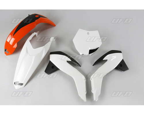 Пластиковий набір UFO ktm sx 85 '13-'17 колір oem '17 (помаранчевий/білий)