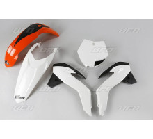 Пластиковий набір UFO ktm sx 85 '13-'17 колір oem '17 (помаранчевий/білий)