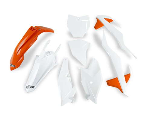 Пластиковий набір UFO ktm sx 85 '18-'24 колір oem '20 (помаранчевий/білий) (kt519e999x) (kt519e999x)