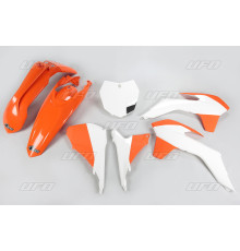 Пластиковий набір  UFO ktm sx/sxf '13-'15, sx 250 '16, колір oem '15 (помаранчевий/білий) (kt515e999w) (kt515e999w)