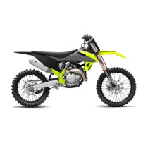 Пластиковий набір UFO ktm sx/sxf '19-'22 колір сірий / чорний / fluo жовтий (чохли для телескопів, оправи та наклейки в комплекті)