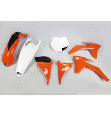 Пластиковий набір UFO ktm sxf '11-'12, sx '12, колір oem (помаранчевий/білий) (kt510e999) (kt510e999)