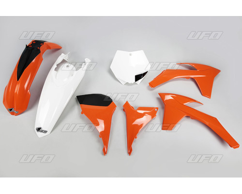 Пластиковий набір UFO ktm sxf '11-'12, sx '12, колір oem (помаранчевий/білий) (kt510e999) (kt510e999)