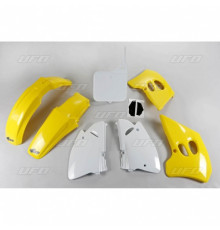 Комплект пластикових  UFO suzuki rm 125 '94-'95, rm 250 '94-'95 колір oem (жовтий/білий) (su394e999) (su394e999)