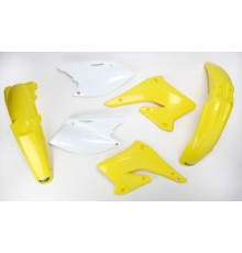 Набір пластикових деталей UFO suzuki rmz 250 '04-'06 колір oem (білий/жовтий) (su403e999) (su403e999)