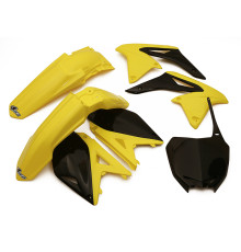 Набір пластиковий UFO suzuki rmz 250 '10-'18 колір oem '11-'12 (жовтий/чорний) (su413e999) (su413e999)