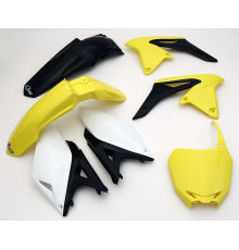 Набір пластикових обвісів suzuki rmz 250 '10-'18 колір oem '13 (жовтий/чорний) (su415e999) (su415e999)