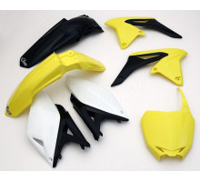 Набір пластикових обвісів suzuki rmz 250 '10-'18 колір oem '13 (жовтий/чорний) (su415e999) (su415e999)