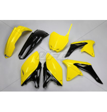 Набір пластикових деталей suzuki rmz 250 '10-'18 колір oem '14-'16 (жовтий/чорний) (su416e999) (su416e999)