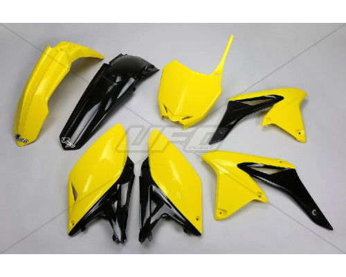 Набір пластикових деталей suzuki rmz 250 '10-'18 колір oem '14-'16 (жовтий/чорний) (su416e999) (su416e999)