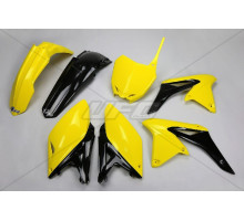 Набір пластикових деталей suzuki rmz 250 '10-'18 колір oem '14-'16 (жовтий/чорний) (su416e999) (su416e999)