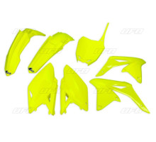Пластиковий набір  UFO suzuki rmz 250 '10-'18, fluoресцентний жовтий (su416dflu)
