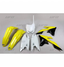Набір пластикових  UFO suzuki rmz 250 '19-'25, rmz 450 '18-'25 колір oem (жовтий/чорний) (su418e999) (su418e999)