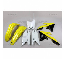 Набір пластикових  UFO suzuki rmz 250 '19-'25, rmz 450 '18-'25 колір oem (жовтий/чорний) (su418e999) (su418e999)