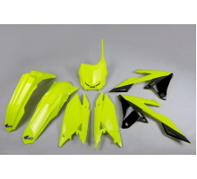 Набір пластикових  UFO suzuki rmz 250 '19-'25, rmz 450 '18-'25 fluo жовтий (su418dflu)