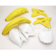 Набір пластикових деталей UFO suzuki rmz 450 '07 колір oem (білий/жовтий) (su408e999) (su408e999)