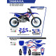 Набір пластику UFO yakit324999 плюс набір наклейок YAMAHA yz 125/250 '22 в комплекті передня панель (ya04860) та накладки на амортизатори (ya04814) колір patriot oem (білий/блакитний) - роз