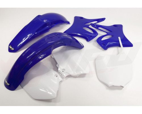 Набір пластикових деталей UFO YAMAHA yz 125 / 250 '02-'05 колір oem (білий/синій) (ya301e999) (ya301e999)